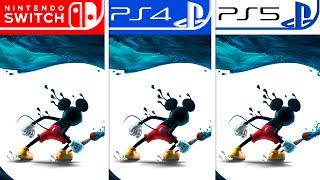 Epic Mickey: Rebrushed | PS4 - PS5 - Switch + 4K Gamer Pro | Graphics Comparison