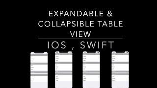 How to create an Expandable & Collapsible table view programmatically