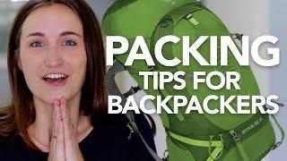 PACKING TIPS FOR BEGINNING BACKPACKERS