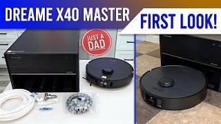 First Look!  Dreame X40 Master Robot Vacuum & Mop UNBOXING & SET UP Built In Auto Refilling & Drain