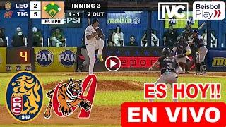  En Vivo: Leones vs. Tigres, donde ver, a que hora juega Leones del Caracas vs. Tigres de Aragua