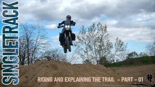 Riding my adventure bike on a short exercise track - and explaining how