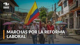 Día cívico en Colombia en vivo: siga las marchas y el debate de la reforma laboral