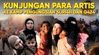 KESEDIHAN PARA ARTIS SAAT MENYAKSIKAN LANGSUNG PENGUNGSI G4Z4 DAN SURI4H!!!