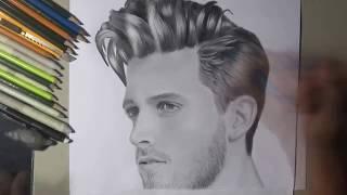 Drawing a face - speed drawing | Lino neto arts