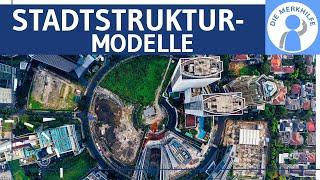 Stadtstrukturmodelle - Kreismodell, Sektorenmodell, Mehrkernmodell einfach erklärt - Wirtschaftsgeo