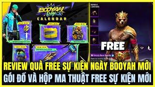 Free Fire| REVIEW QUÀ FREE SỰ KIỆN NGÀY BOOYAH SIÊU ĐẸP, GÓI ĐỒ MỚI VÀ HỘP MA FREE SỰ KIỆN MỚI