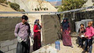 Completing the wall of the sheep room: the cooperation of the Bekr family with relatives