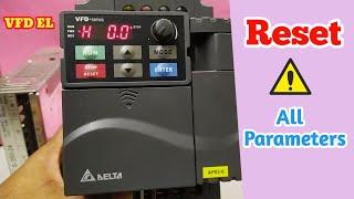 Delta VFD 037E43A. Factory Reset All Parameter,(Elab Industrial)