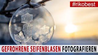 Fotografieren im Winter ️ Foto Idee - gefrorene Seifenblasen fotografieren, ganz einfach nachmachen