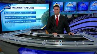 Video: More Showers Likely This Afternoon, Coastal Flood Advisory In Effect