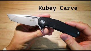 Unboxing Kubey Carve KB237A - tanto D2/black G10, linerlock