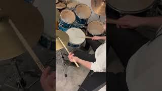 Fun 16th groove with 2 hands!  #drums #drummer