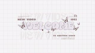 cute 'lilac' aesthetic Intro & Outro templates (w/ butterflies) | FREE FOR USE