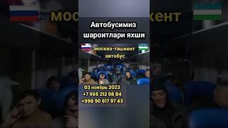 #moskva #tashkent #avtobus #2023 #rossiya #uzbekistan #xizmati #qatnovi #narxi #davlat #reysi #arzon