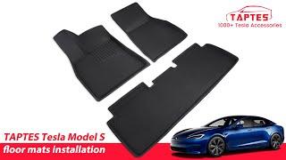 TAPTES Tesla Model S  All Weather Anti-Slip Waterproof Floor Liners Car Interior Accessories