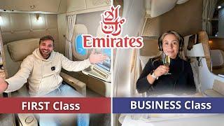 Ultimate Luxury: Emirates FIRST & BUSINESS Class Experience | 777-300ER