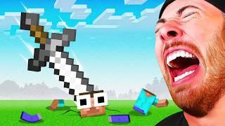 MINECRAFT SWORDS VS STEVE! FUNNY ANIMATION