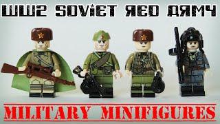 MILITARY MINIFIGURES - WW2 SOVIET RED ARMY - Russian Soldiers (Unofficial Lego Aliexpress)