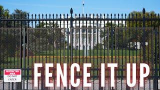 Secret Service Seals Up White House Campus with riot fences today as election nears.