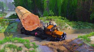 Extreme Logging Truck Driving: Amazing and Dangerous Skills