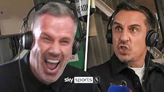 COMMS CAM!  Gary Neville and Jamie Carragher react to Liverpool's 3-0 win over Manchester United! 