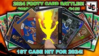 1ST CASE HIT FOR 2024! FOOTY CARD BATTLES | 2024 AFL TEAMCOACH CARDS