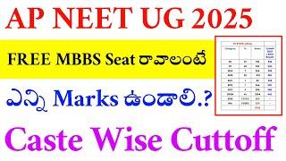 NEET UG 2025 | AP FREE MBBS CUTTOFF 2025 | VISION UPDATE