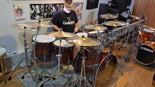 "Oriental Melody" (Satriani) Drum Cover w/Yamaha Live Custom Oak & matching snare. Zildjian Cymbals.