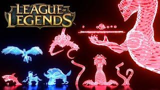 League of Legends - INSANE Monster Comparison 【Lore Accurate】【3D Hologram】