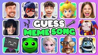 GUESS MEME & WHO'S SINGING Salish Matter, Tenge Tenge, MrBeast, Elsa, Panda, Lay Lay, King Ferran