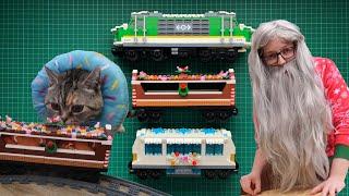 YouTuber builds gigantic festive LEGO railway | Half-Asleep Chris