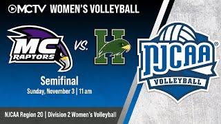 NJCAA Region 20 Women's Volleyball Semifinal: Montgomery College vs. Hagerstown C.C.