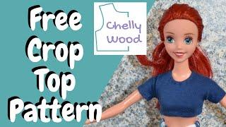 Free Doll Clothes Sewing Patterns: Disney Princess Crop Top