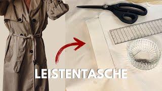 Leistentasche nähen, Welt Pocket | Schritt für Schritt Tutorial für die perfekte Leistentasche