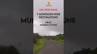 Monsoon Ride destination near Mumbai Pune #viral #monsoon #monsoonride #bikeride #waterfalls