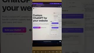 build a custom ChatGPT for your website #ai #chatgpt #chatbot #productivity