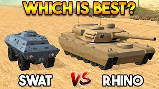 GTA SAN ANDREAS : SWAT VS RHINO TANK (WHICH IS BEST?)