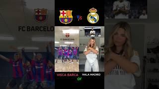 Visca Barca️ vs  Hala Madrid   #football #realmadrid #barcelona #halamadrid #viscabarsa #trending