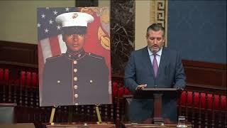 Sen. Cruz Honors Fallen Hero Lance Corporal David Espinoza on the Senate Floor