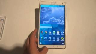 Samsung Galaxy Tab S 8.4 user interface