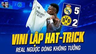 REAL MADRID 5-2 DORTMUND: LOS BLANCOS NGƯỢC DÒNG KHÔNG TƯỞNG VÀ CÚ HAT-TRICK ĐỈNH CAO CỦA VINICIUS