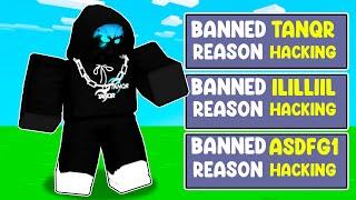 how many HACKERS can I BAN in 1 Hour.. (Roblox Bedwars)