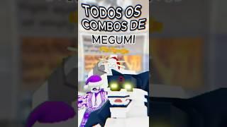 TODOS OS COMBOS DE MEGUMI | Jujutsu Shenaningans (JJS)