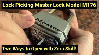 Lock Picking ● Two Ways to Open Master Lock 4-Digit Combination Padlock!  Model M176