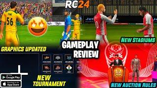 Real Cricket 24 New Update Launched ! New Tournament & New Auction ! Gameplay Review