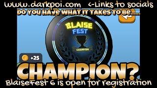 BlaiseFest is a 1v1 Single Elimination Tournament in Disc Golf Valley Hosted by MasterDarkPoi Gaming