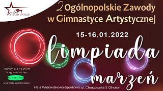 ZAPRASZAMY - 2 OGÓLNOPOLSKIE ZAWODY W GIMNASTYCE ARTYSTYCZNEJ - OLIMPIADA MARZEŃ