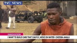 (VIDEO) 21-Year-Old Nigerian Who Created A Gravity-X Prototype Car