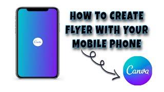 How To Create Flyers using Your Mobile phone.